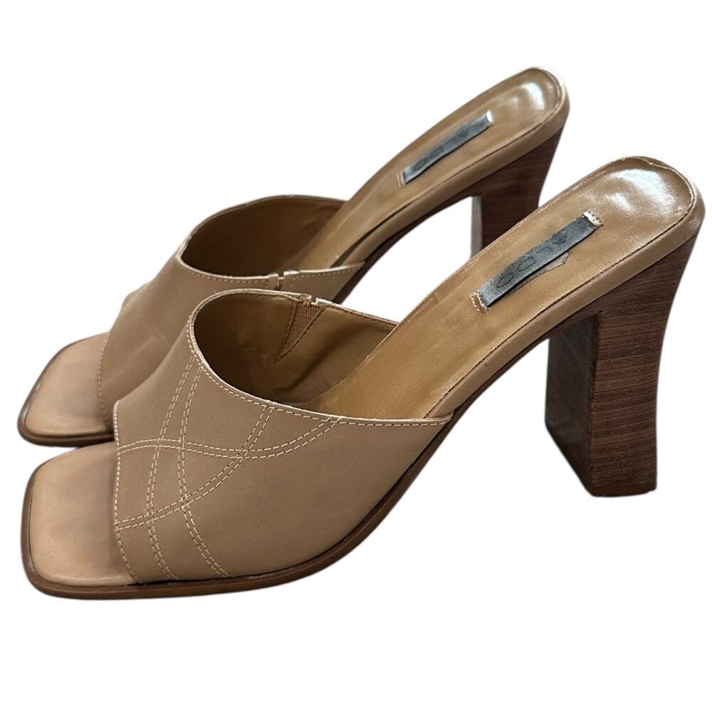 Y2K Aldo Open Toe Mule Heels